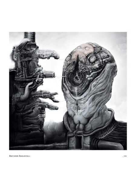 dom, limited edition dark art Giclée print by Bartosz Zaskòrski, A3 size.