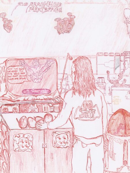 After Hours Assignment at Saturnus Labs original drawing by matt lock