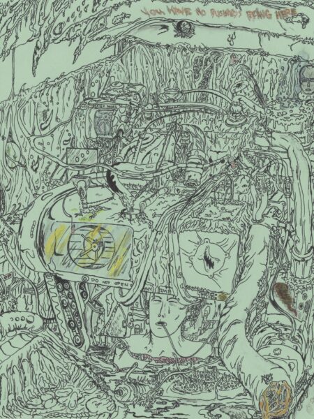 An Emotional Motor Possessed original drawing by matt lock