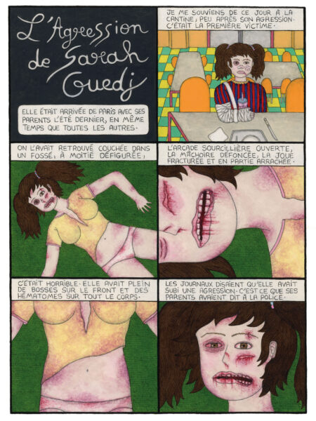the aggression of sarah guedj by nicolas le bault