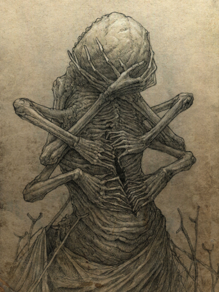 isterika is a dark art artwork by kirill semenov