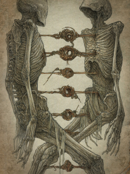 D.N.A. is a dark art artwork by kirill semenov