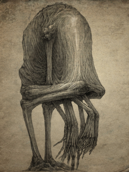 nest is a dark art artwork by kirill semenov