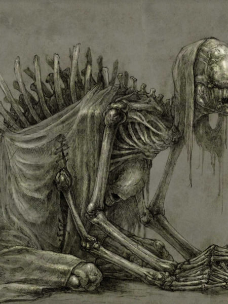 sack of bones is a dark art artwork by kirill semenov