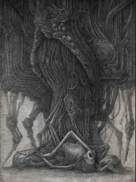 weekend is a dark art artwork by kirill semenov