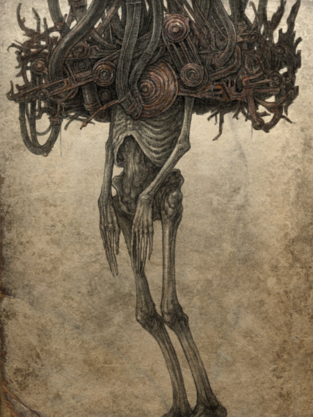 wanderer is a dark art artwork by kirill semenov
