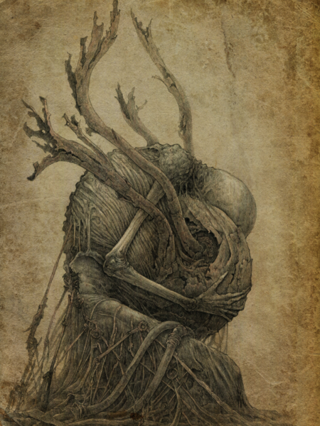 warm is a dark art artwork by kirill semenov
