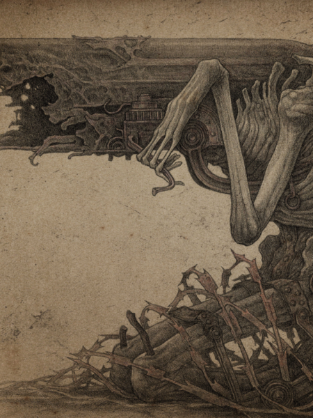 weapon is a dark art artwork by kirill semenov