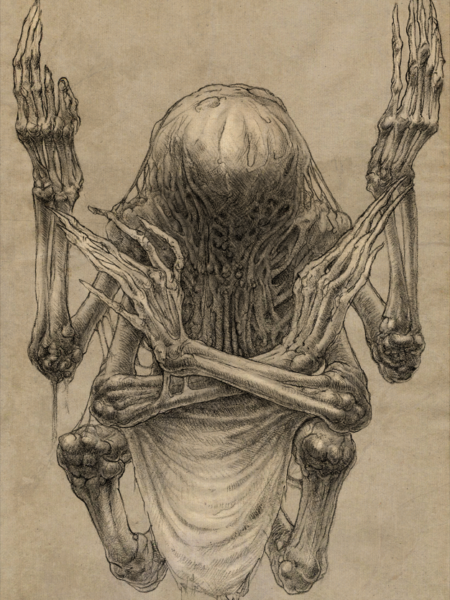 prayer is a dark art artwork by kirill semenov