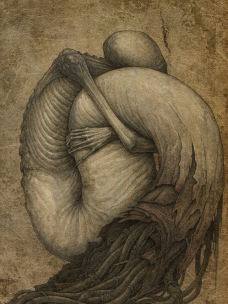 comfort is a dark art artwork by kirill semenov